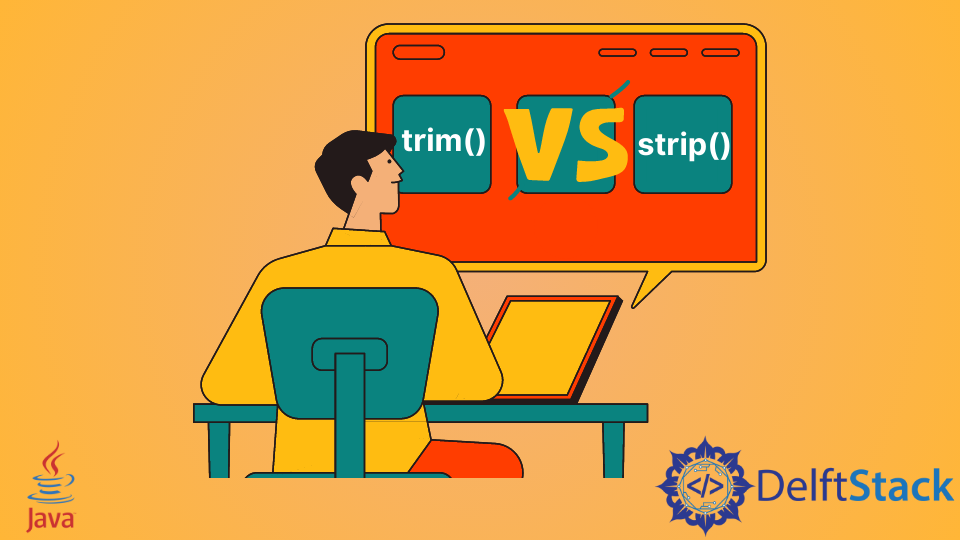 Trim() vs Strip() in Java Delft Stack